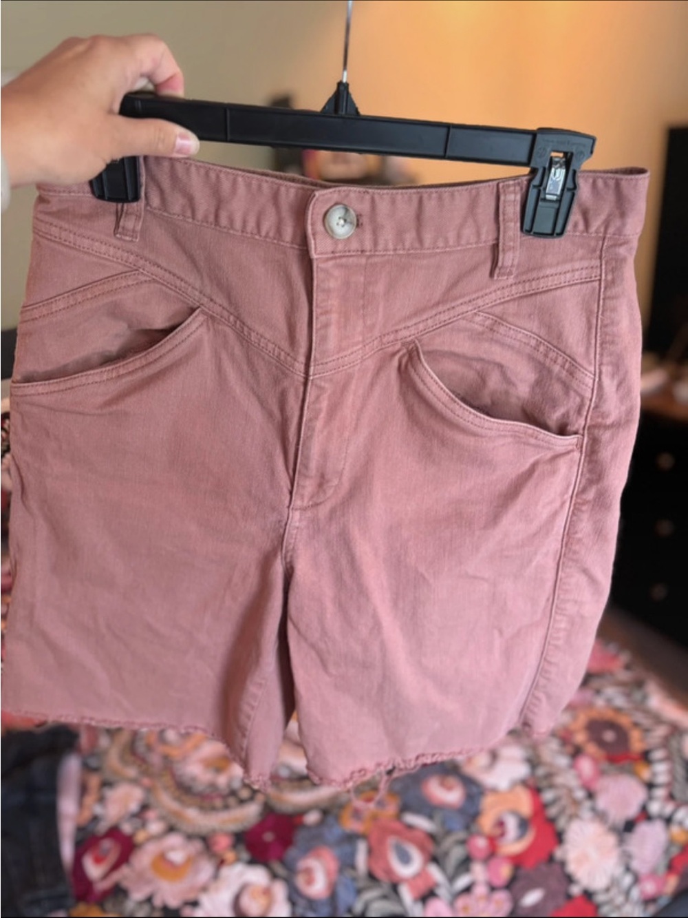 Madewell Dusty Rose Denim Shorts